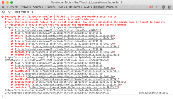 Developer Tools Console